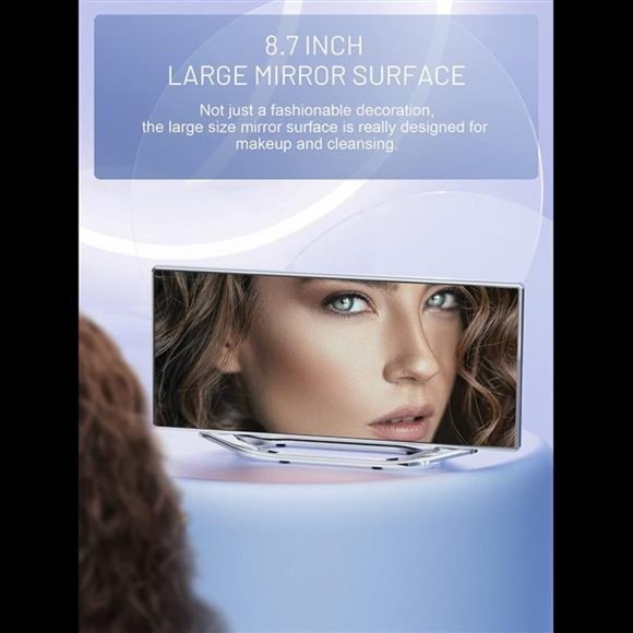 Mirror Clocks for Bedrooms with Battery Backup,8.7’’ Large Display - Picture 6 of 7